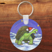 Starry Night Tortoise Christmas キーホルダー (正面)