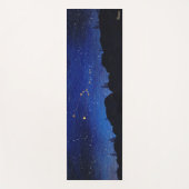 Starry Night Tree Gold Taurus Constellation Zodiac ヨガマット (正面)