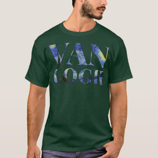 Starry Night Van Gogh Art Painting Vincent Van Gog Tシャツ