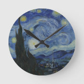 Starry Night - Van Gogh Large Wall  Clock ラウンド壁時計 (正面)