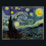 Starry Night,Vincent van Gogh ポスター<br><div class="desc">Starry Night, Vincent van Gogh.</div>