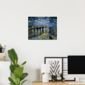 Starry Night Vincent van Gogh ポスター (ホームオフィス)