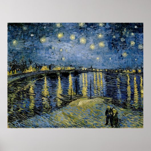 Starry Night Vincent van Gogh ポスター (正面)