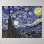 Starry Night - Vincent van Gogh ポスター<br><div class="desc">Famous "Starry Night" painting by Vincent van Gogh.</div>