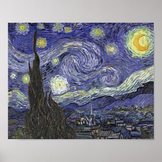 Starry Night - Vincent van Gogh ポスター (正面)