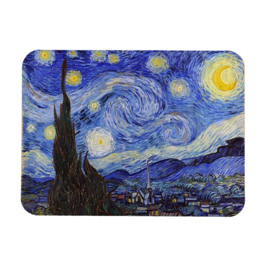 Starry Night , Vincent van Gogh マグネット (横)