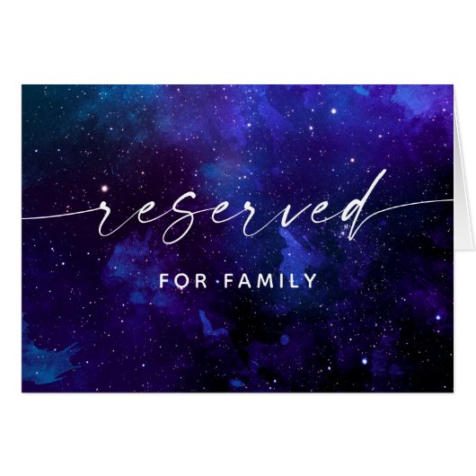 Starry Night Wedding Reserved Sign | プラネタリウム (正面横)