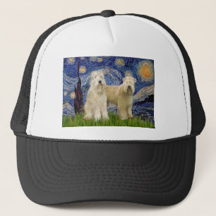 Starry Night - Wheaten Teriers (2) キャップ