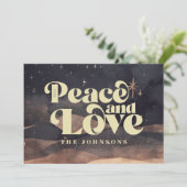 Starry Night Winter Sky Modern Elegant Chic シーズンカード (スタンド正面)