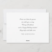 Starry Night Winter Sky Modern Elegant Chic シーズンカード (裏面)