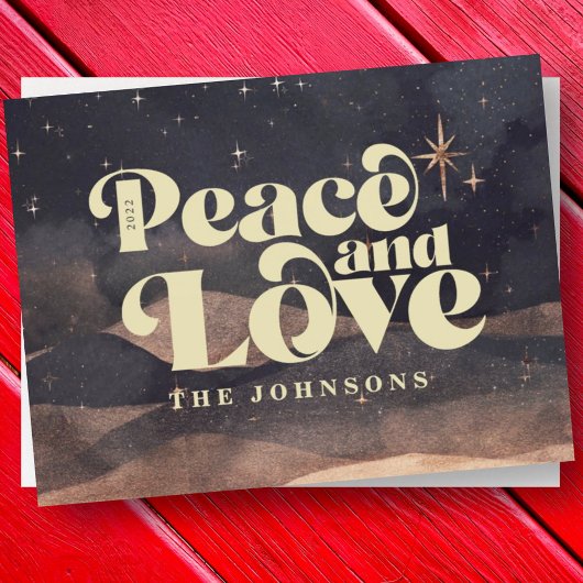 Starry Night Winter Sky Modern Elegant Chic シーズンカード