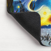 Starry Night Witchy Halloween Design マウスパッド (コーナー)