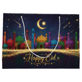 Starry Nights Eid ラージペーパーバッグ