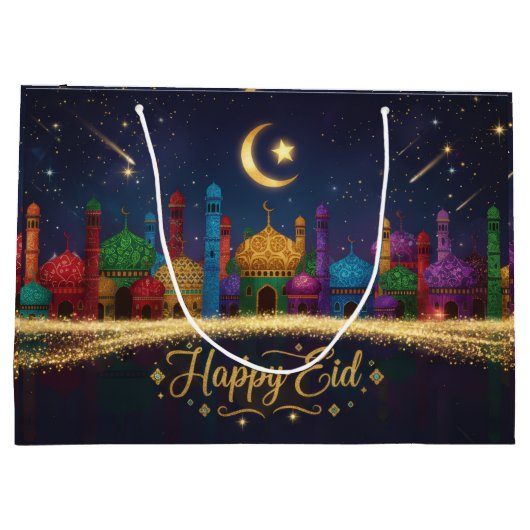 Starry Nights Eid ラージペーパーバッグ (裏面)
