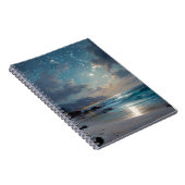 Starry Ocean Night Beach Notebook ノートブック (右側)