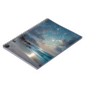Starry Ocean Night Beach Notebook ノートブック (左側)