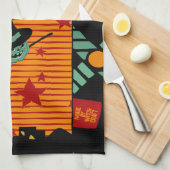 Starry Ride with Green Jack Tea Towel キッチンタオル (四つ折り)