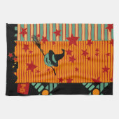 Starry Ride with Green Jack Tea Towel キッチンタオル (横)