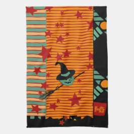 Starry Ride with Green Jack Tea Towel キッチンタオル