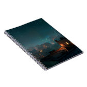 Starry Rooftop City Night Notebook ノートブック (右側)