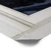 Starry Skies White Frame Window Illusion ポスター (角)