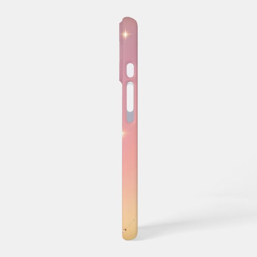 Starry Sky and Grassland Sunset Phone Case iPhone 16ケース (左側面)