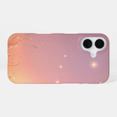 Starry Sky and Grassland Sunset Phone Case iPhone 16ケース (裏面横)