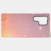 Starry Sky and Grassland Sunset Phone Case Samsung Galaxyケース (裏面横)