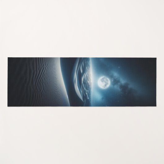 Starry Sky & Moonlit Dunes ヨガマット (正面(横))