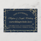 Starry Sky Sparkleの情結婚報カード エンクロージャーカード (正面)