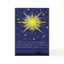 starry sky with crosses  luke 2:14