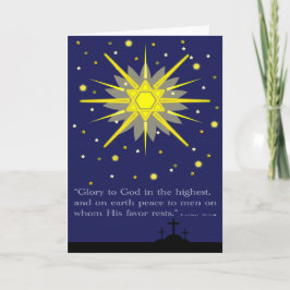 starry sky with crosses luke 2:14 シーズンカード