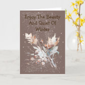 Starry Snowfall Sweet Winter Card カード (黄色い花)