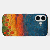 Starry Tulip Sunset Retro iPhone / iPad case Case-Mate iPhoneケース (裏面 (横))