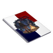 Starry Warmth - Lumberjack Anime Boy by Campfire ノートブック (右側)