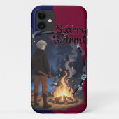 Starry Warmth - Lumberjack Anime Boy by Campfire Case-Mate iPhoneケース (裏面)