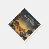 Starry Western Cowboy 1st Birthday Rodeo スタンダードカクテルナプキン (角)