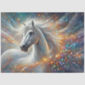 Starry White Horse Fantasy Craft Decoupage 薄葉紙 (正面)