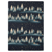 Starry Winter Forest Nightクリップボード クリップボード (裏面)