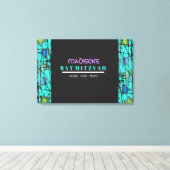 STARS動揺してバーバルミツワーサインインボード キャンバスプリント (インサイチュ (ウッドフロア))