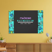 STARS動揺してバーバルミツワーサインインボード キャンバスプリント (インサイチュ (リビング))