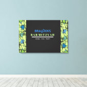 STARS動揺してバーバルミツワーサインインボード キャンバスプリント (インサイチュ (ウッドフロア))