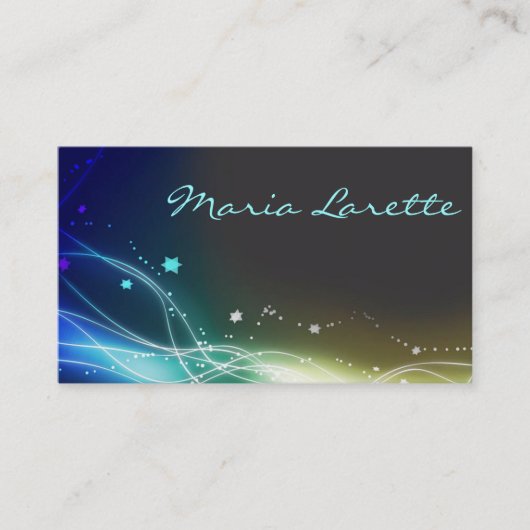 STARS白熱［赤熱］光を放つパーティープランナーアーティストデザイナーカード 名刺 (正面)