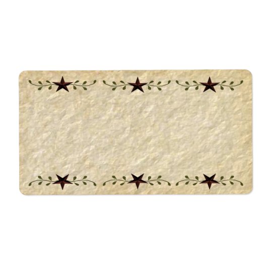 Stars製品初期のラベル ラベル (正面)