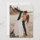 Stars 書 Photo Writhlの結婚中 招待状 (裏面)