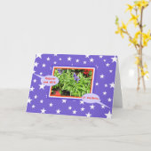 Stars 2投票のパーソナライ空白のズあいさつカード カード (黄色い花)