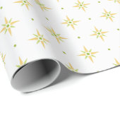 Stars and Dots in Palm and Yellow ラッピングペーパー (ロールコーナー)