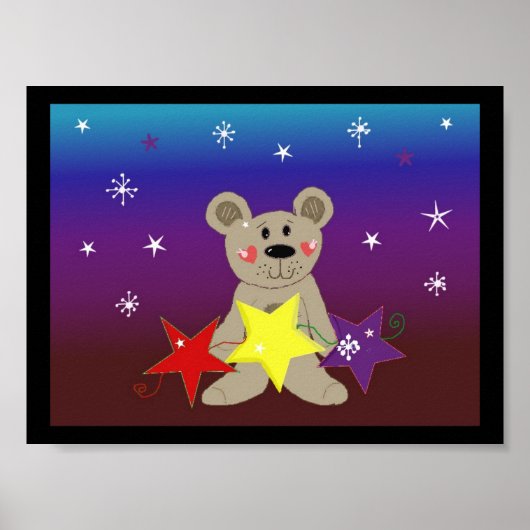 Stars and Snowflakes with Little Bear ポスター (正面)