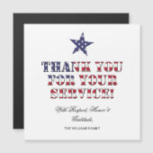 Stars and Stripes文字Thank You Your Service (正面/裏面)