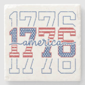 Stars and Stripes 1776 American Anniversary ストーンコースター (正面)